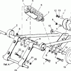 0952574 500 SKS Front torque arm assembly  500 efi 0952774, efi sk...