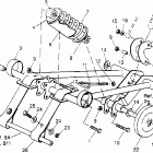 0951676 600 XCR Front torque arm assembly 600 xcr 0951676