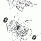 0952574 500 SKS Crankcase assembly  500 efi 0952774, efi sks 09525...