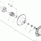0950443 SPORT Driven clutch assembly sport 0950443, sport tourin...