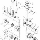 0951660 440 XCR Piston and crankshaft 440 xcr 0951660