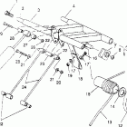0950869 RXL TOURING Rear torque arm assembly rxl touring 0950869