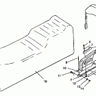 E940869 EURO RXL TOURING Backrest assembly 500 efi sks e942574