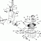 0942560 440 SKS Oil tank / air box assembly 440 0942760 and 440 sk...