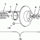 0940667 XLT SP Driven clutch assembly xlt 0940767, xlt sp 0940667...