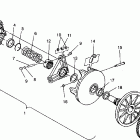 0940869 RXL TOURING Drive clutch assembly rxl 0940768 and rxl touring ...