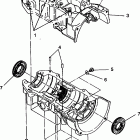 E942774 EURO 500 EFI Crankcase assembly 500 efi 0942774 and  efi sks 09...