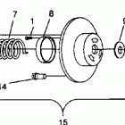 0942875 CLASSIC TOURING Driven clutch classic 0942865 and  classic touring...