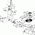0942875 CLASSIC TOURING Oil tank / air box assembly classic touring 094287...