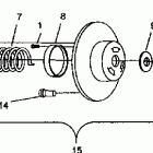 E942560 EURU 440 SKS Driven clutch assembly 440 e942760 and 440 sks e94...