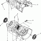 0941760 440 XCR Crankcase assembly 440 xcr 0941760