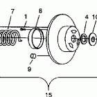 E940262 EURO TRAIL DELUXE Driven clutch trail deluxe e940262