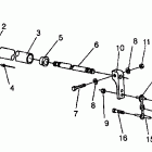 0941660 440 XCR SP Torsion bar assembly 440 xcr sp 0941660