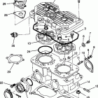 0941660 440 XCR SP Cylinder assembly 440 xcr sp 0941660
