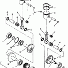 0942560 440 SKS Piston and crankshaft 440 0942760 and 440 sks 0942...