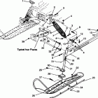 0943133 LITE GT Front suspension and ski lite gt 0943133 and starl...