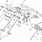 0940869 RXL TOURING Rear torque arm assembly rxl 0940768