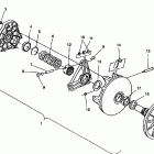E942774 EURO 500 EFI Drive clutch assembly 500 efi 0942774 and  efi sks...