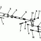 0941667 600 XCR Torsion bar assembly 600 xcr 0941667