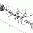 0941667 600 XCR Drive clutch assembly 600 xcr 0941667