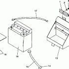 0930768 RXL Battery box assembly rxl / 0930768 and rxl sks / 0...