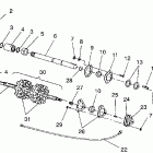 Widetrak GT - X932061 Track and driveshaft assembly widetrak gt  /  x932...