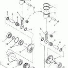 EURO 500 EFI - E930674 Piston and crankshaft 500 efi / 0930674 and  500 e...