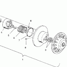 440 XCR - 0931760 Driven clutch assembly 440 xcr  /  0931760