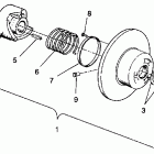 EURO TRAIL - E930761 Driven clutch assembly trail / 0930761