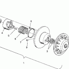 EURO 500 EFI - E930674 Driven clutch assembly 500 efi  /  0930674 and  50...