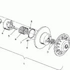E930567 EURO XLT SKS Driven clutch assembly xlt / 0930767,xlt sp / 0930...