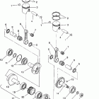 Widetrak GT - X932061 Piston and crankshaft widetrak gt  /  x932061