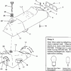 440 SKS - 0930560 Seat and gas tank assembly 440  /  0930760 and 440...
