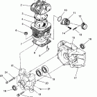 E933433 EURO LITE Crankcase and cylinder assembly starlite gt  /  09...