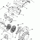 E933433 EURO LITE Blower housing & recoil starter assembly lite gt /...