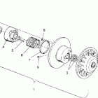 0930865 CLASSIC TOURING Driven clutch assembly classic  /  0930864 and  cl...