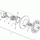 440 SKS - 0930560 Driven clutch assembly 440  /  0930760 and 440 sks...