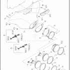 FLHT 1FVC ELECTRA GLIDE STANDARD (2022) WINDSHIELD, FAIRING AND HEADLAMP - FLHT, FLHTK, FL...