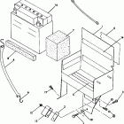 X920674 500 SP Battery box assembly 500 sp