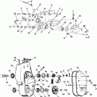 S920758 SWE 650 Brake and chaincase all swedish snowmobiles less s...