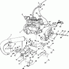 0921760 440 XCR Engine mounting 440 xcr