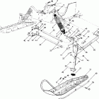 0910262 TRAIL DELUXE Front suspension and ski trail