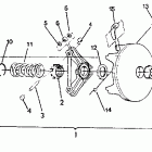 S910758 SWE 650 Drive clutch asm.  650 and 650 sks to serial numbe...
