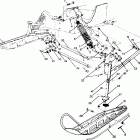 0910865 500 CLASSIC Front suspension and ski 500 and 500 classic