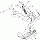 0910568 650 RXL SKS Front suspension and ski  650 rxl