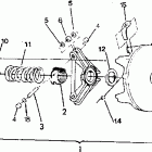 S910758 SWE 650 Drive clutch asm.  650 and 650 sks from serial num...