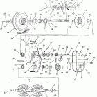 0910865 500 CLASSIC Brake and chaincase 500 and 500 classic from seria...