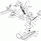 0900161 TRAIL SUPERTRAK Front suspension and ski supertrak
