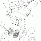 0900161 TRAIL SUPERTRAK Blower housing and recoil starter  supertrak