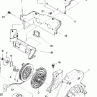 0900931 SPRINT ES Recoil  starter  and blower housing sprint es